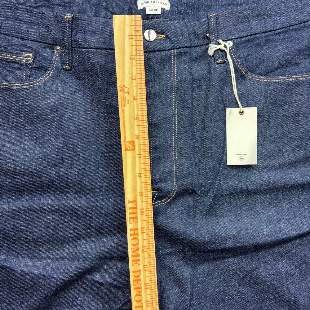 Good American x Calik Denim Boot Cut High Rise Jeans Dark Wash Women’s 28-32 - Picture 11 of 14